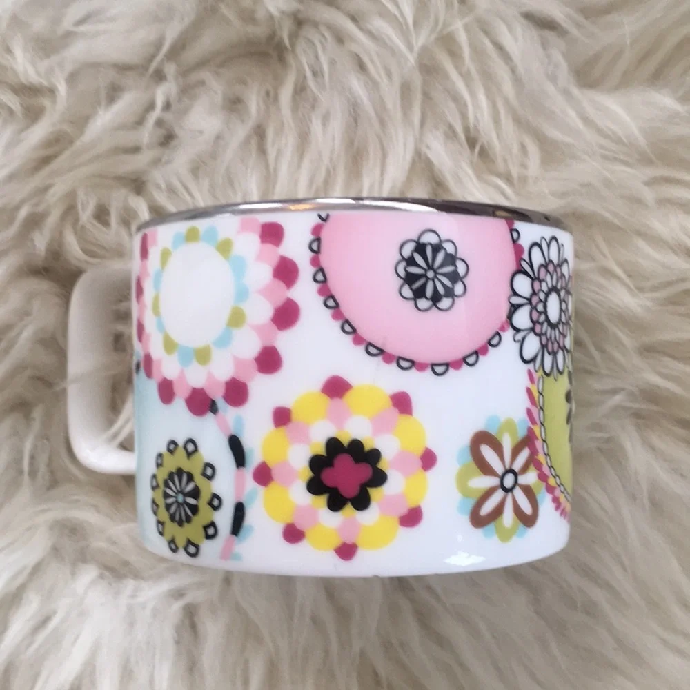 Missoni Home Silver lined porcelain cup glass